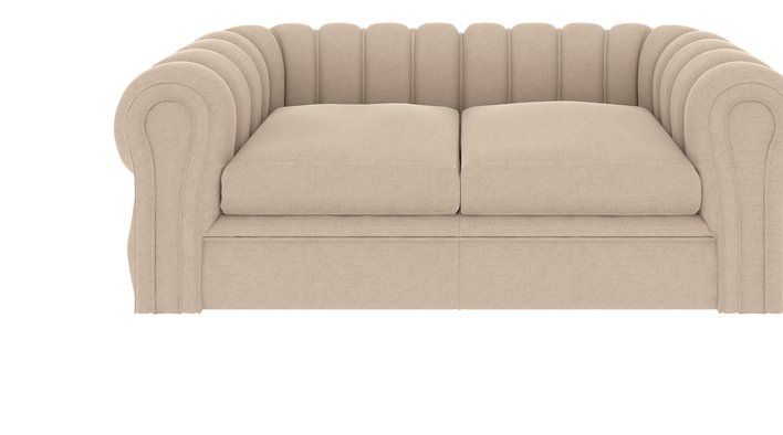 Two Seater Sloan In Beige Molfino Fabric